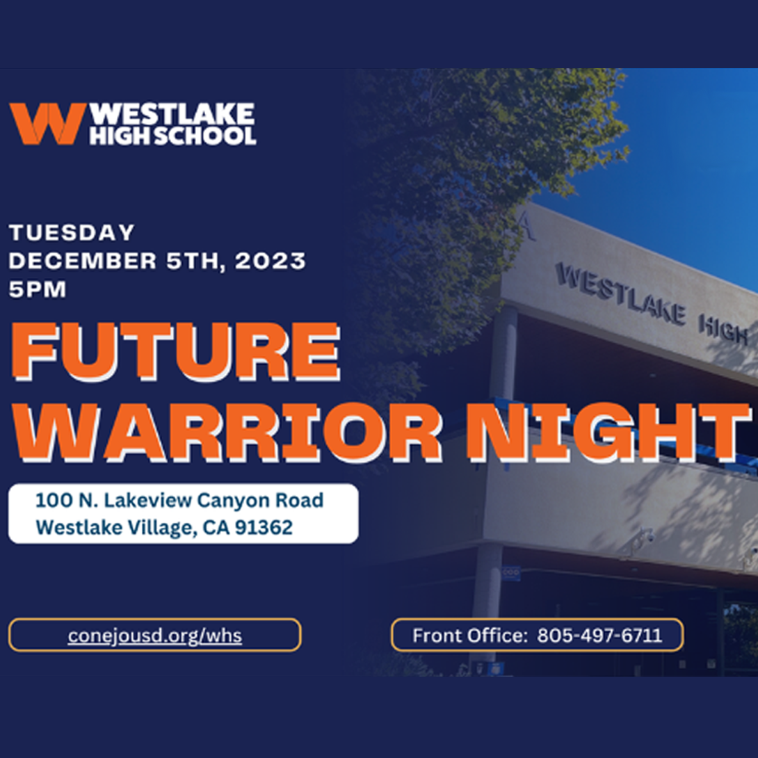  Future Warrior Night - Tuesday, December 5, 2023
